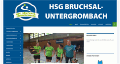 Desktop Screenshot of hsg-bruchsal-untergrombach.de