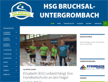 Tablet Screenshot of hsg-bruchsal-untergrombach.de